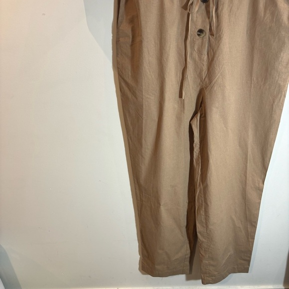 FRANK & OAK Sz L Jumpsuit The Kapok Button Closure Drawstring Pockets NEW - Picture 5 of 13